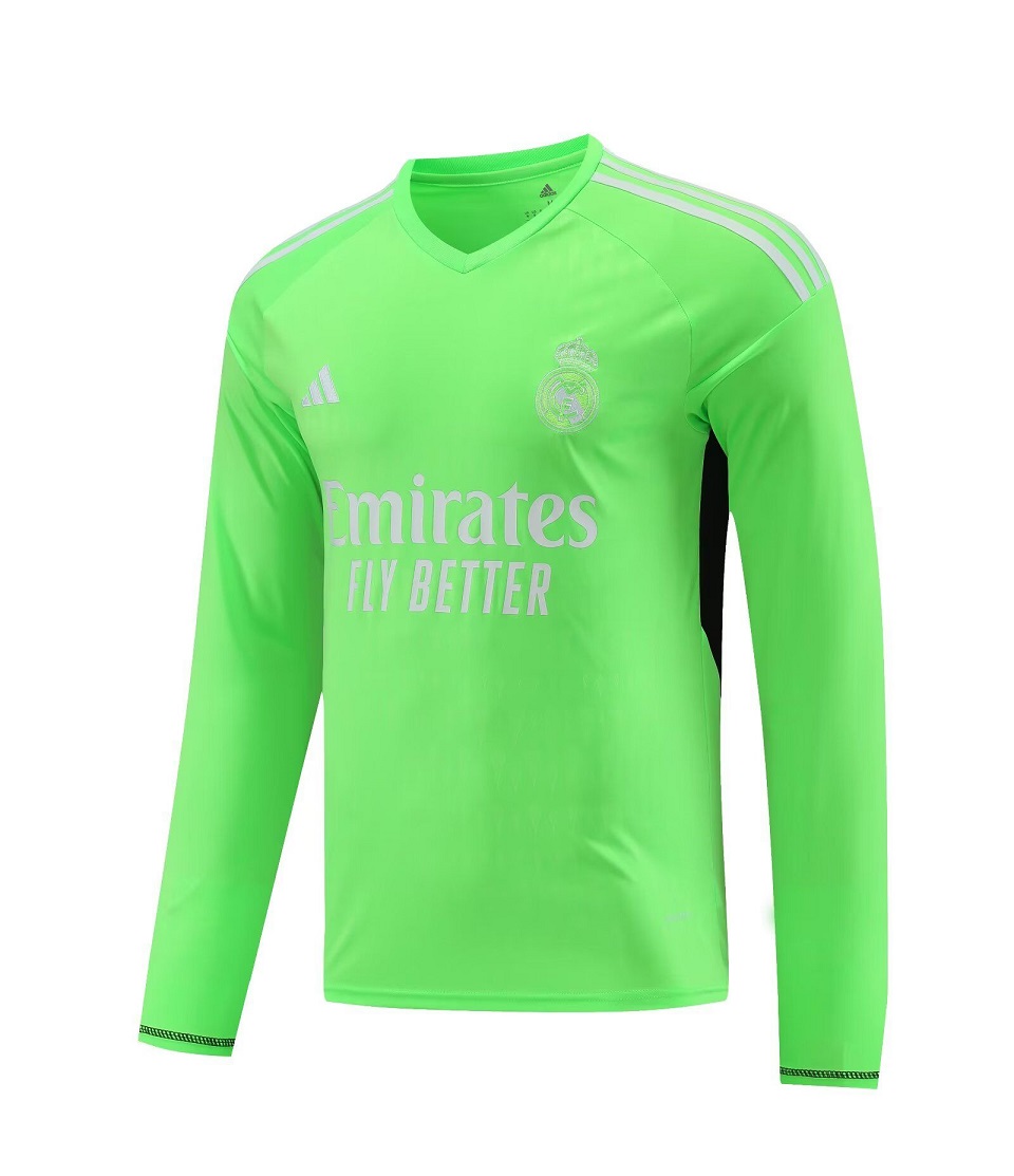 AAA Quality Real Madrid 23/24 GK Green Long Soccer Jersey